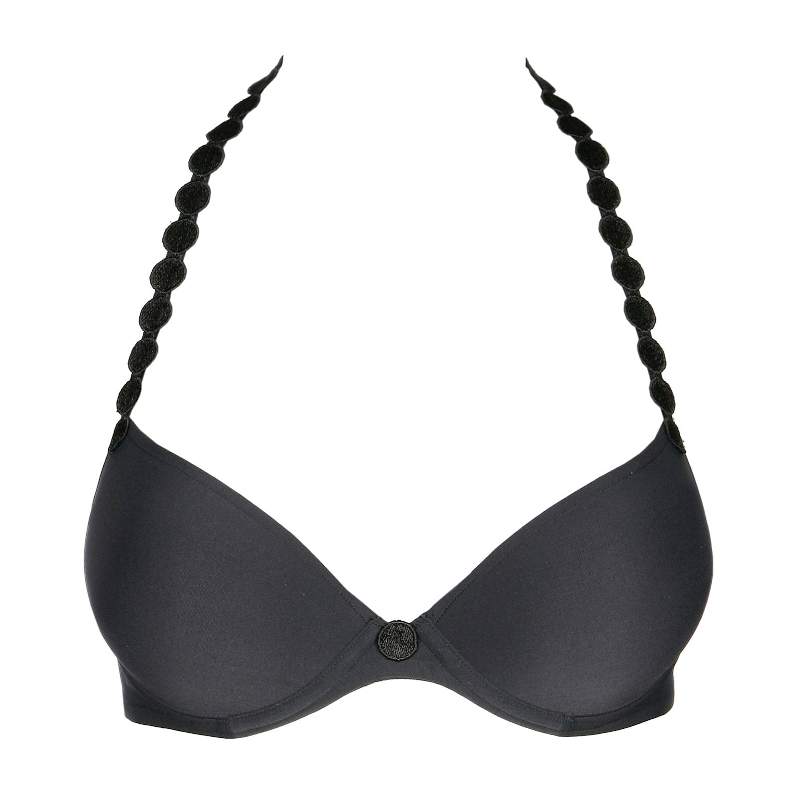 Marie Jo Tom Plunge Bra detail view in Charcoal