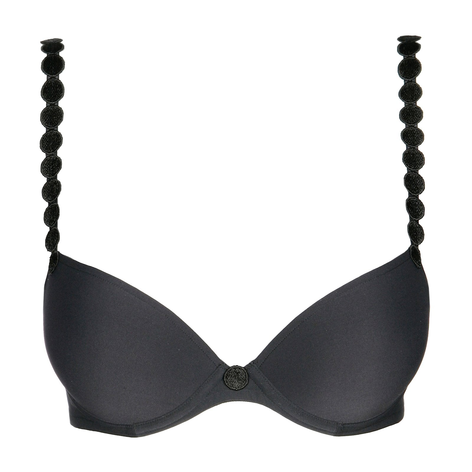 Marie Jo Tom Plunge Bra detail view in Charcoal