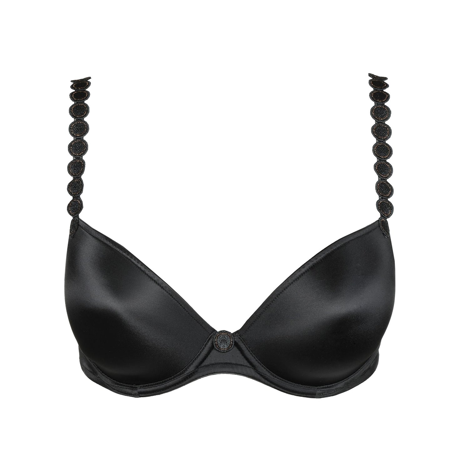 Marie Jo Tom Plunge Bra detail view in Graphite Grey