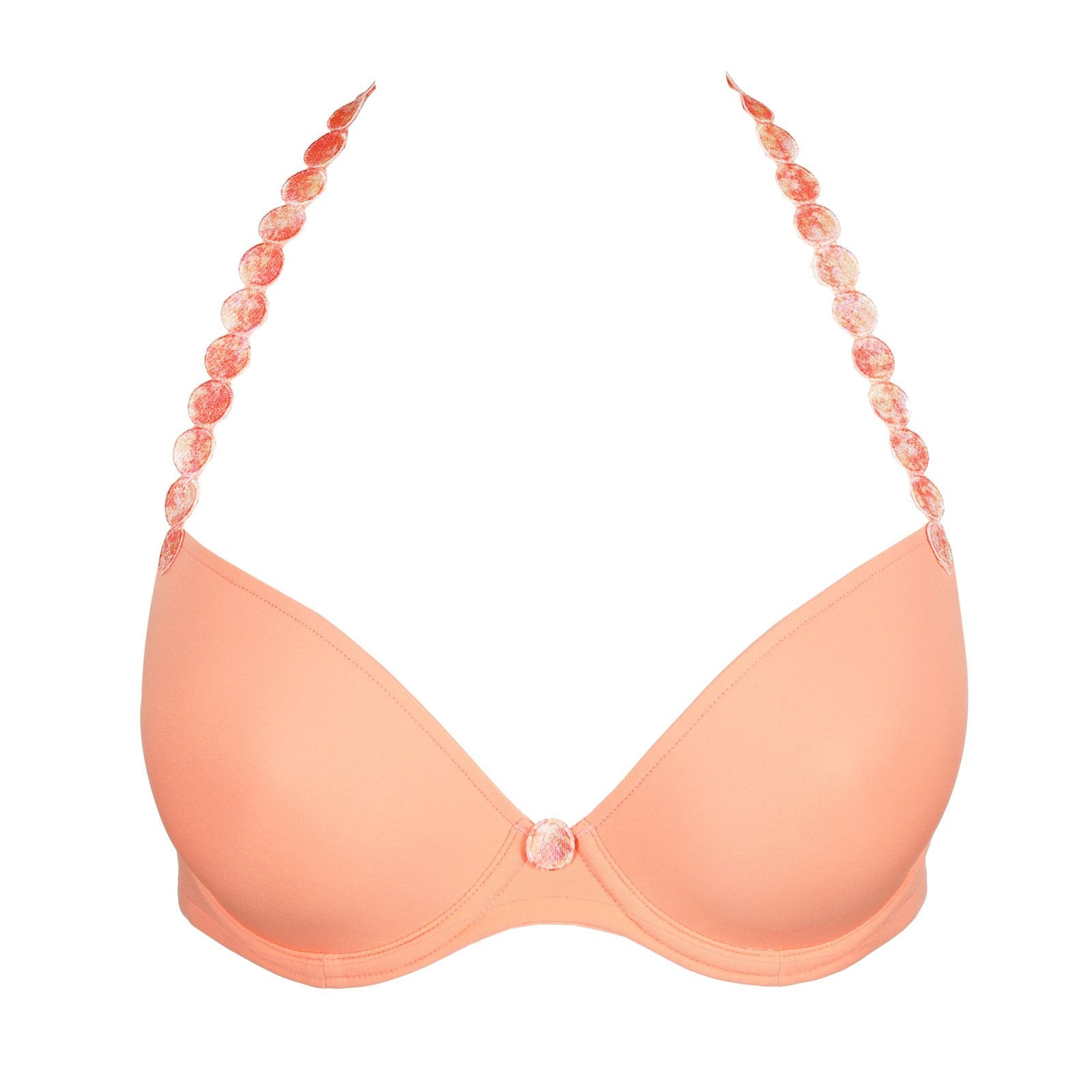 Marie Jo Tom Plunge Bra detail view in Papaya Smoothie