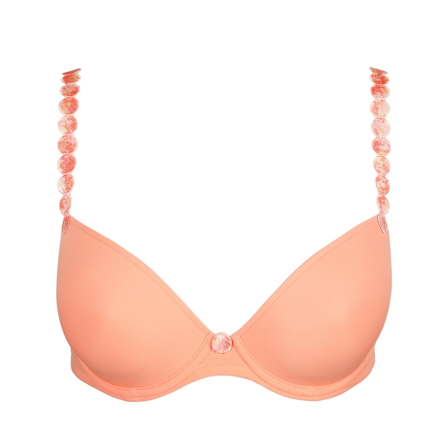 Marie Jo Tom Plunge Bra detail view in Papaya Smoothie
