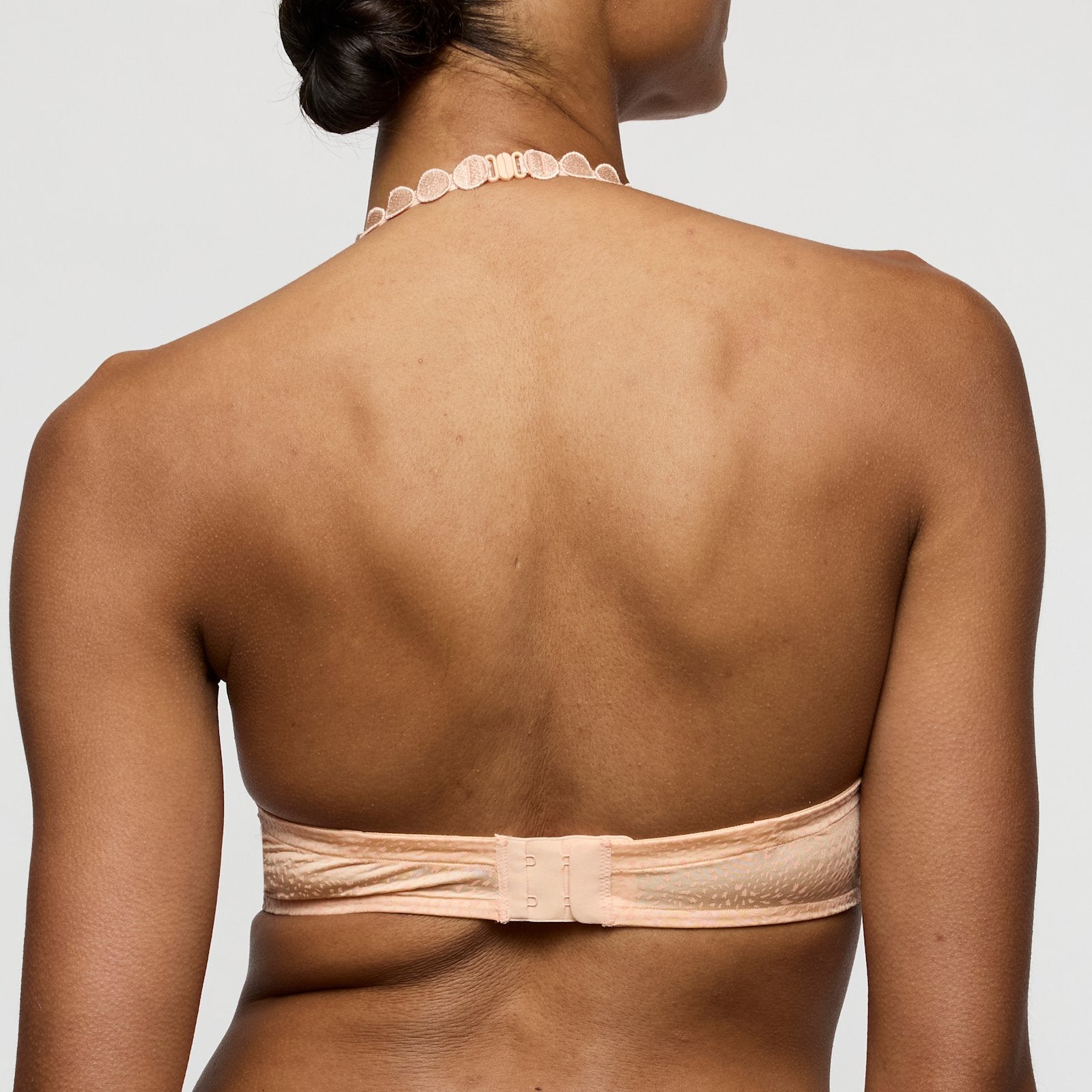 Marie Jo Tom Plunge Bra detail view in Peach Whisper