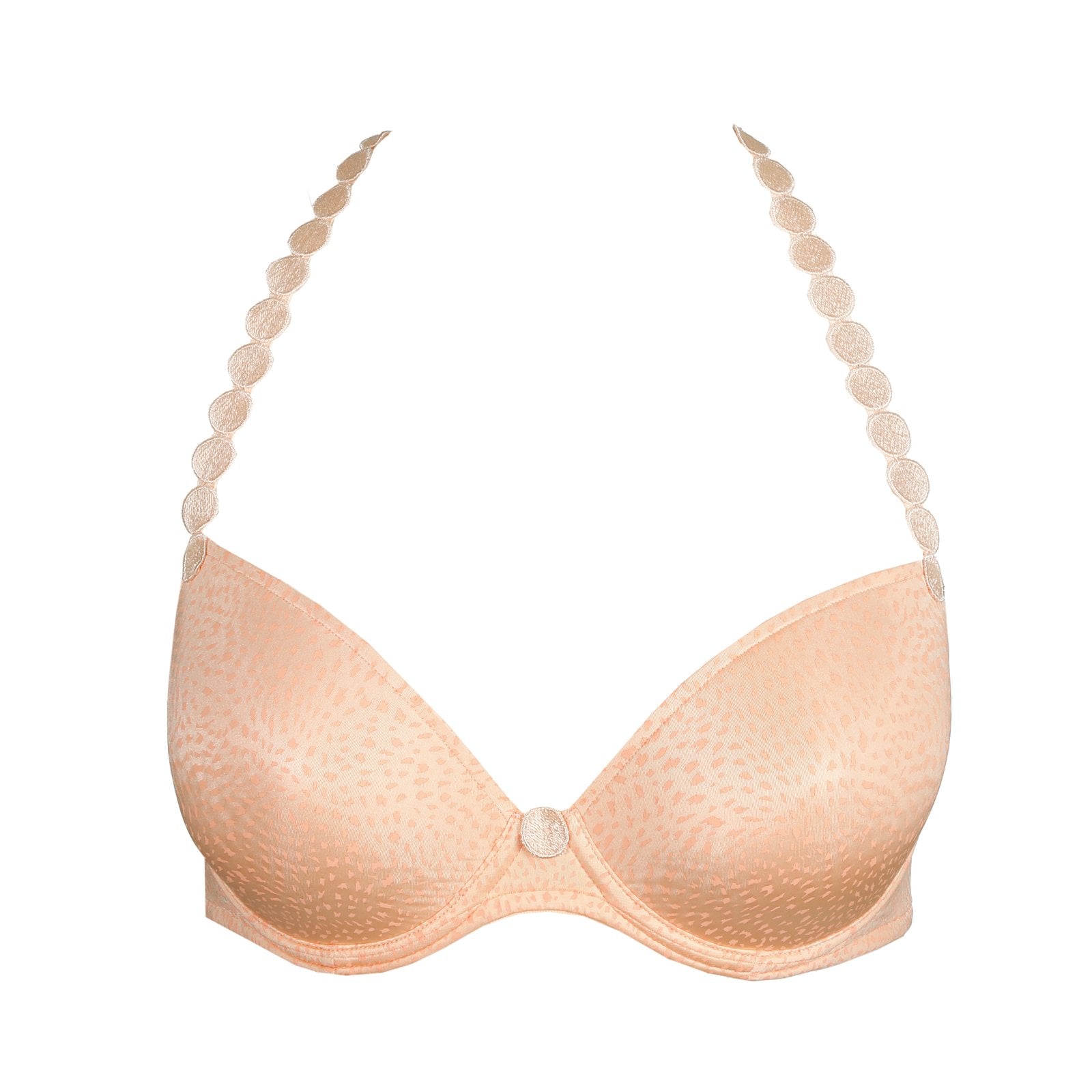Marie Jo Tom Plunge Bra detail view in Peach Whisper