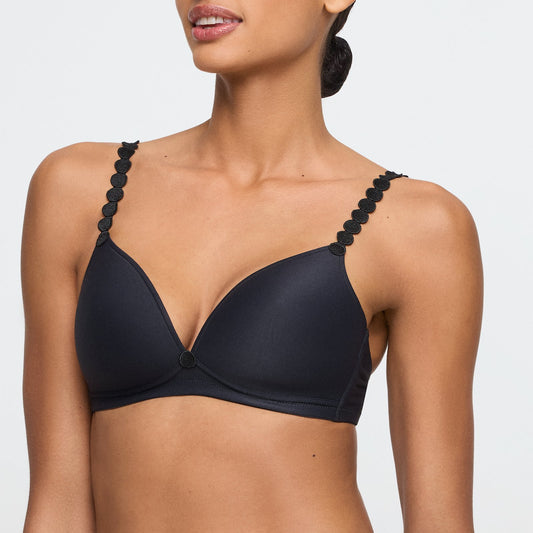 Marie Jo Tom Bralette front view in Charcoal
