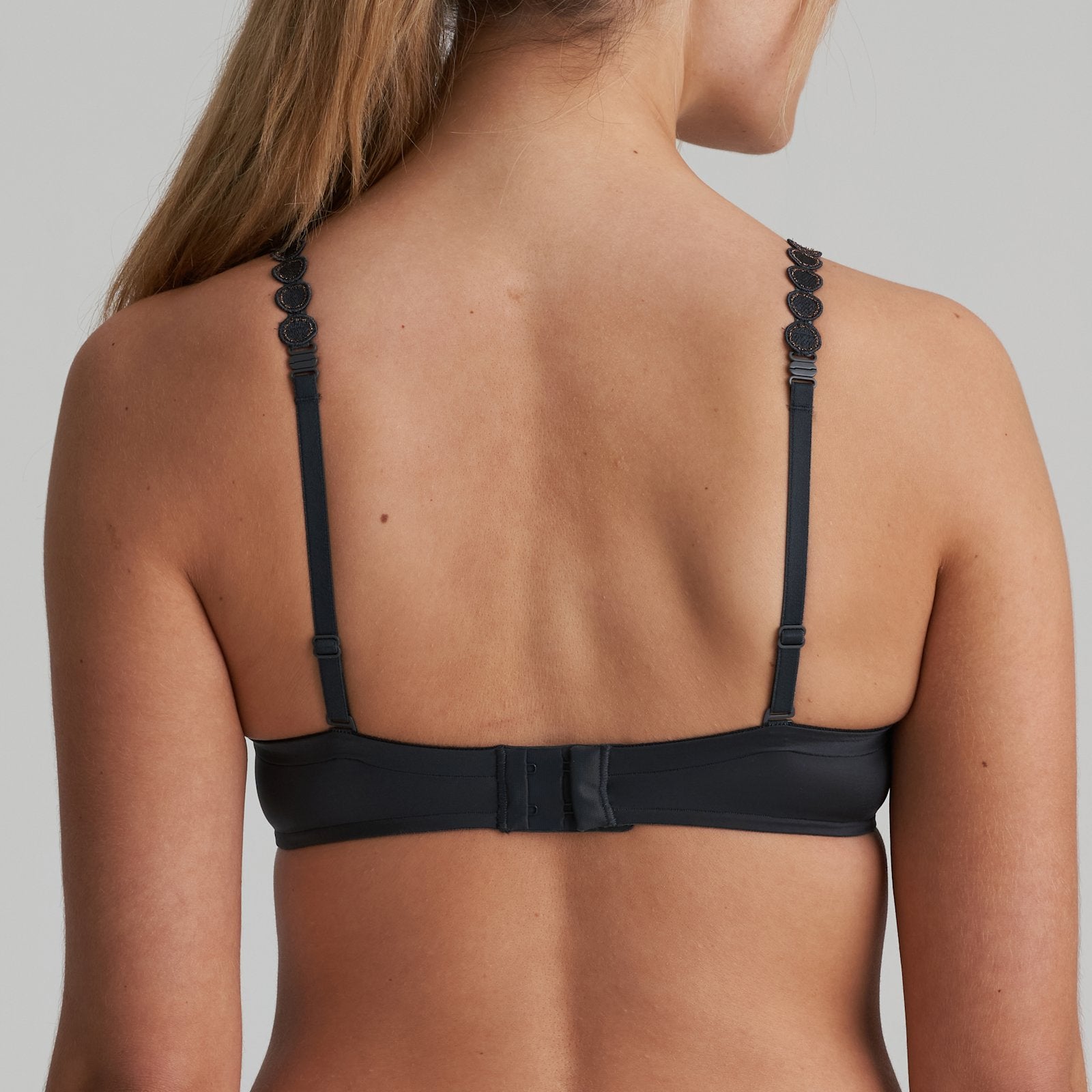 Marie Jo Tom Full Cup Bra detail view in Graphite Grey