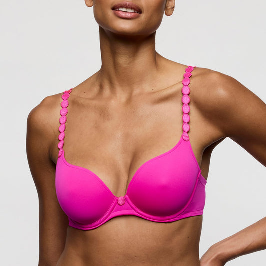 Marie Jo Tom Full Cup Bra front view in Influencer Pink