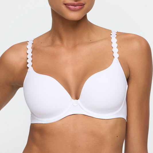 Marie Jo Tom Full Cup Bra front view in White