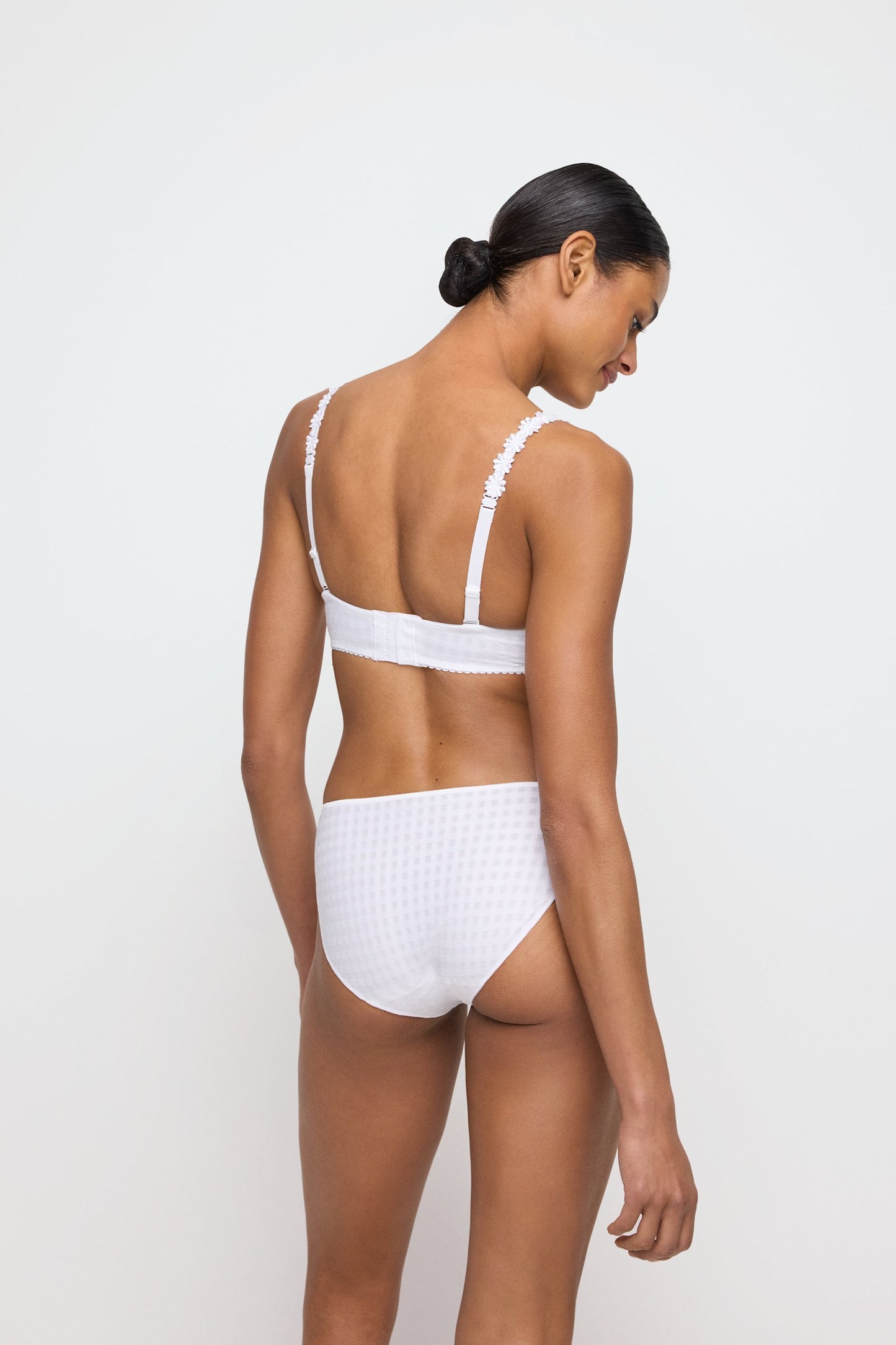 Marie Jo Avero Brief styled on model in White