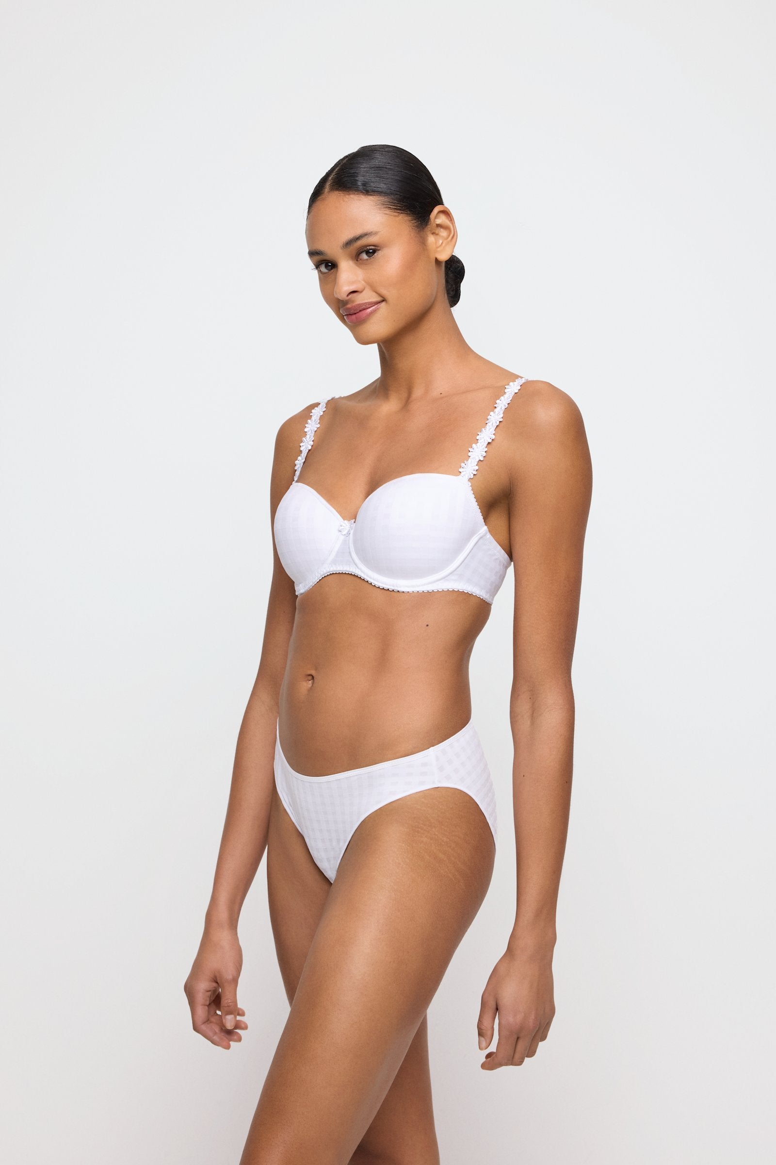 Marie Jo Avero Brief styled on model in White