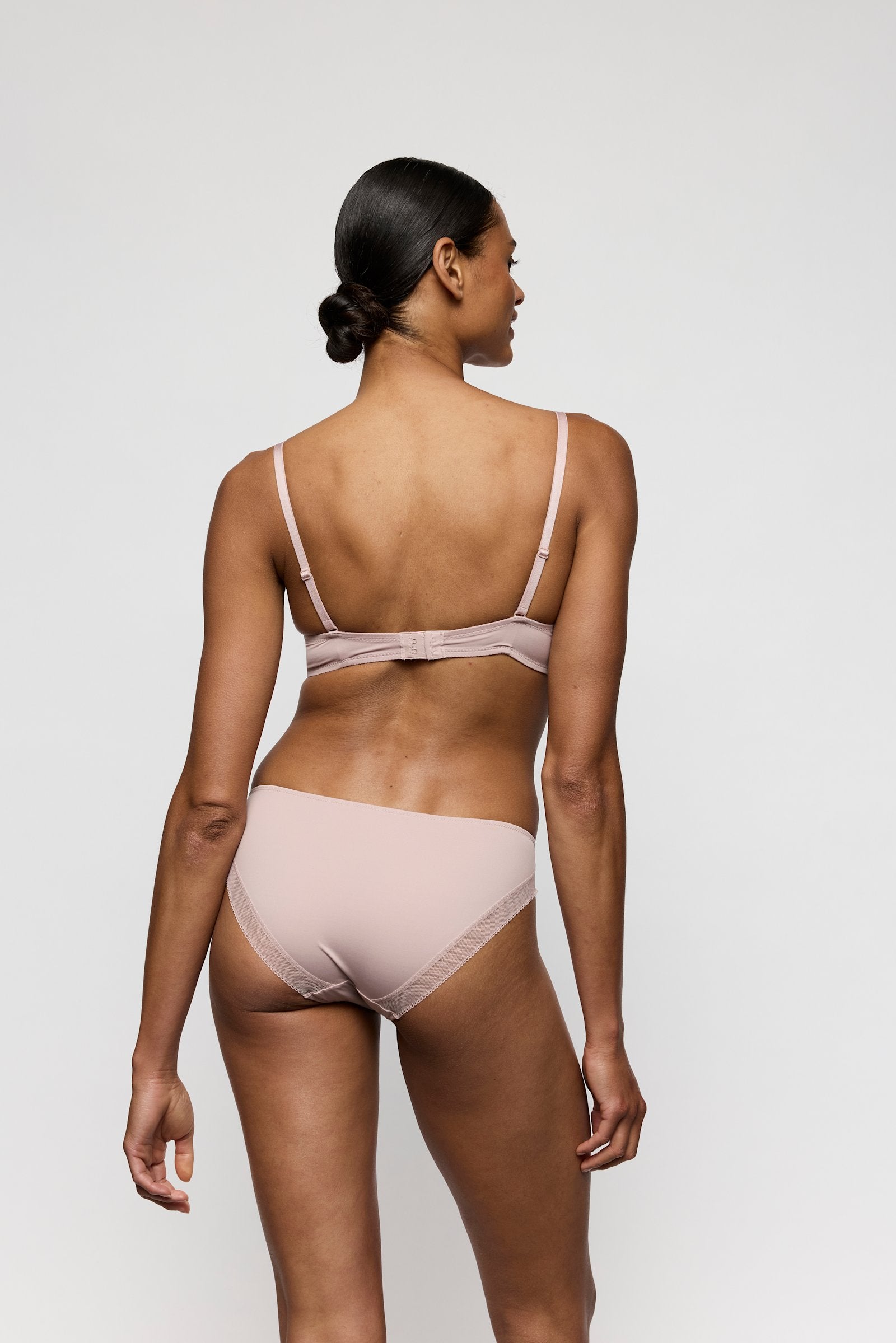 Marie Jo Milao Rio Brief styled on model in Shadow Grey