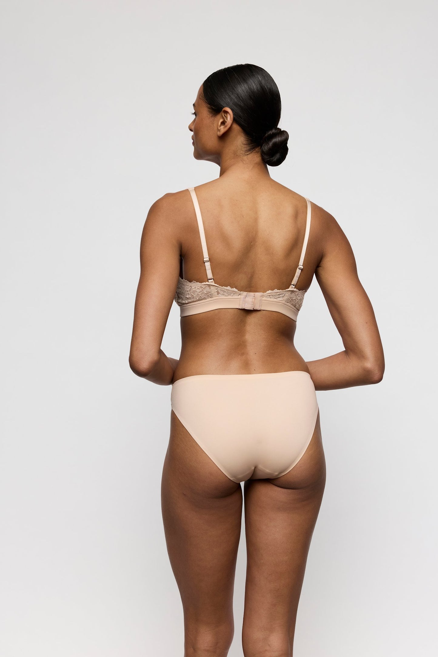 Marie Jo Soft Studio Rio Brief styled on model in Caffé Latte