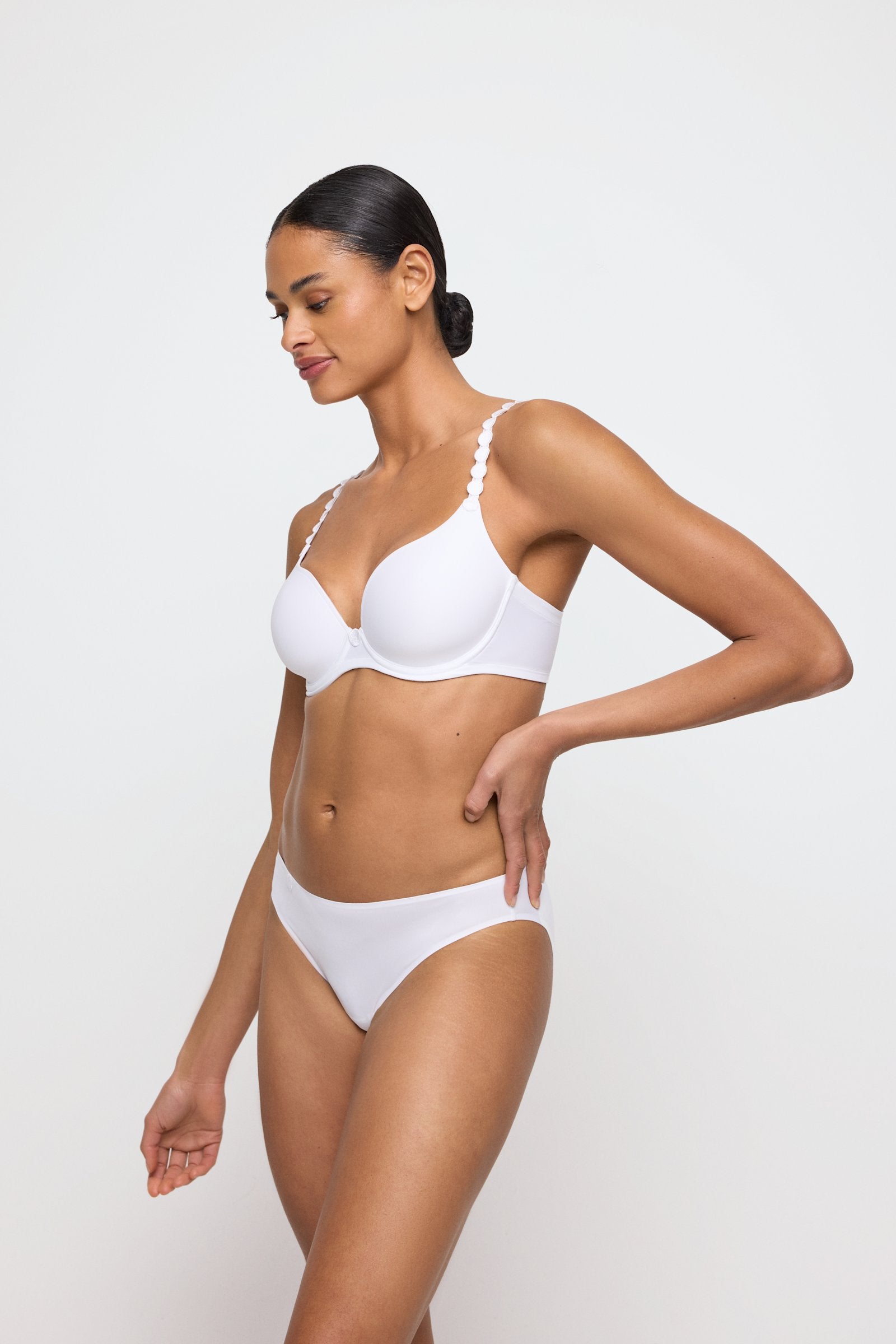 Marie Jo Tom Brief styled on model in White