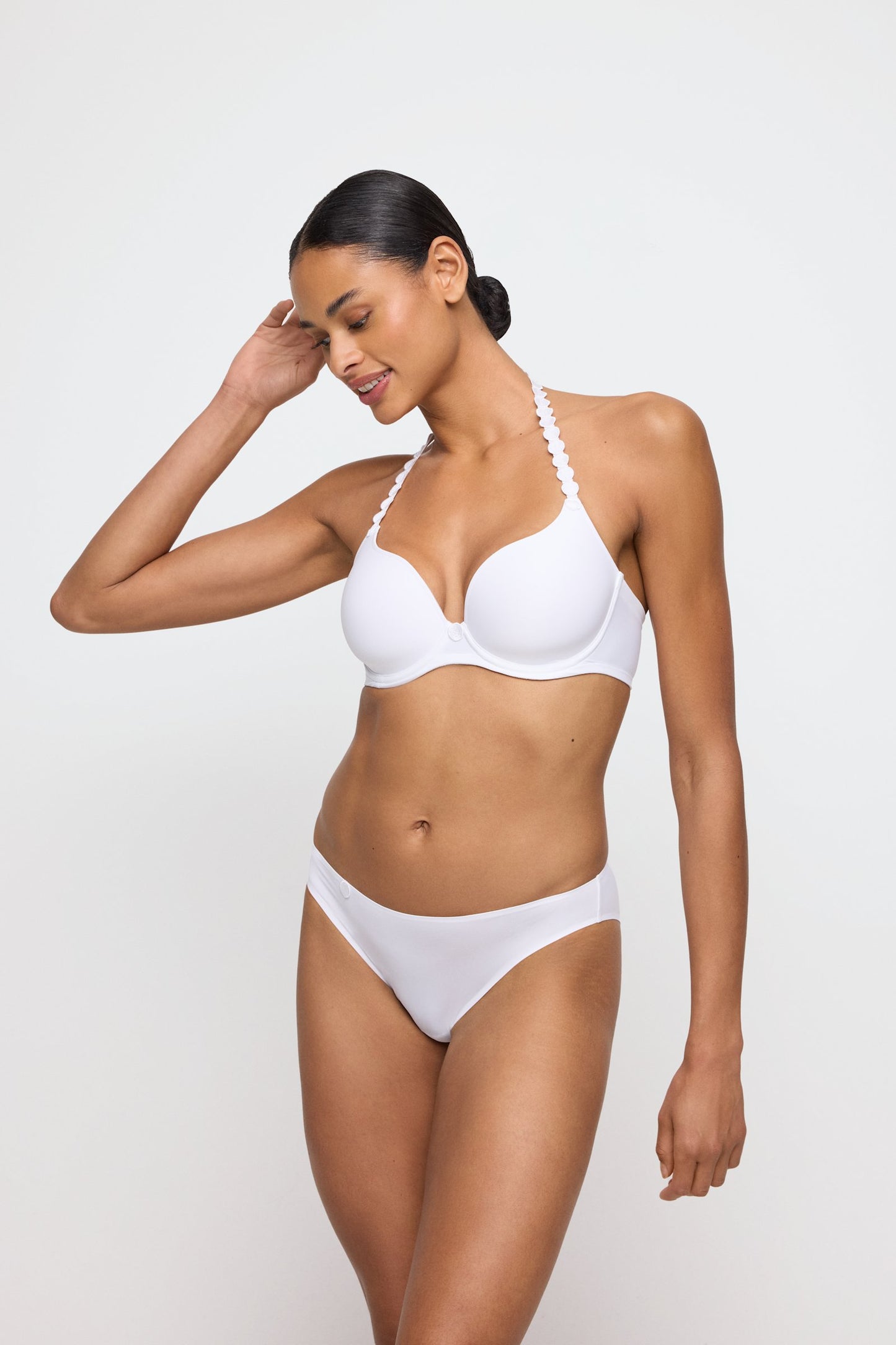 Marie Jo Tom Brief styled on model in White