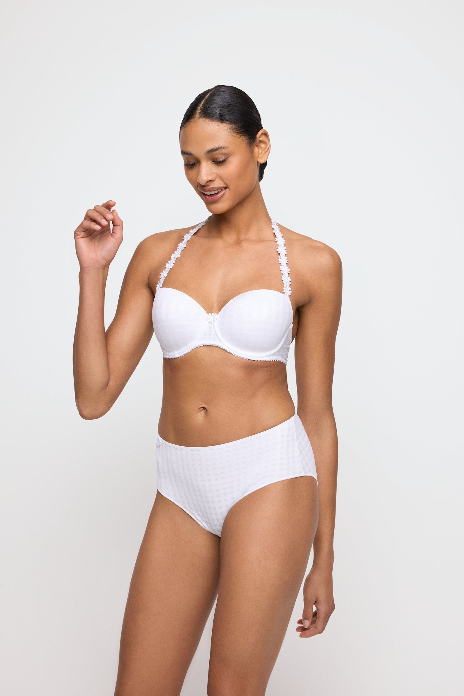 Marie Jo Avero Brief styled on model in White