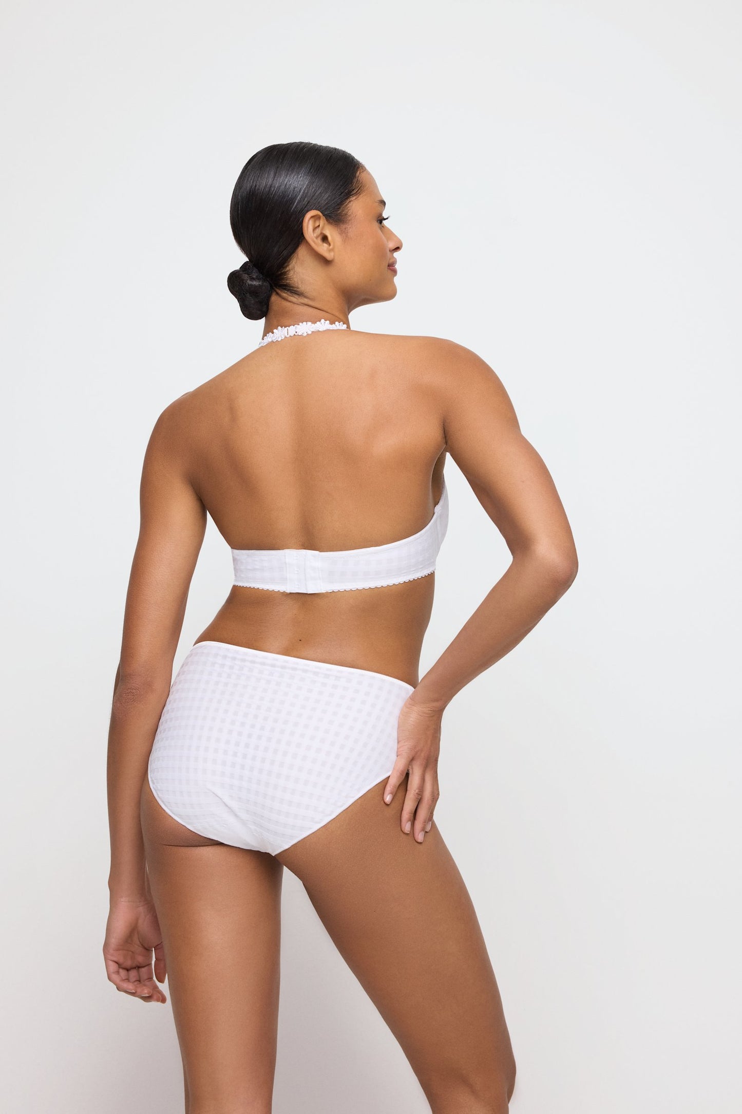 Marie Jo Avero Brief styled on model in White