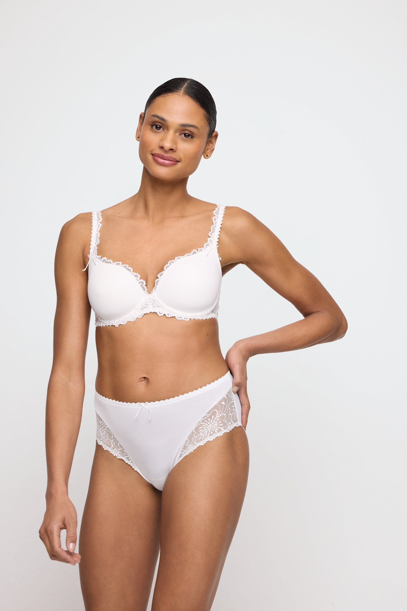 Marie Jo Jane Brief styled on model in Natural