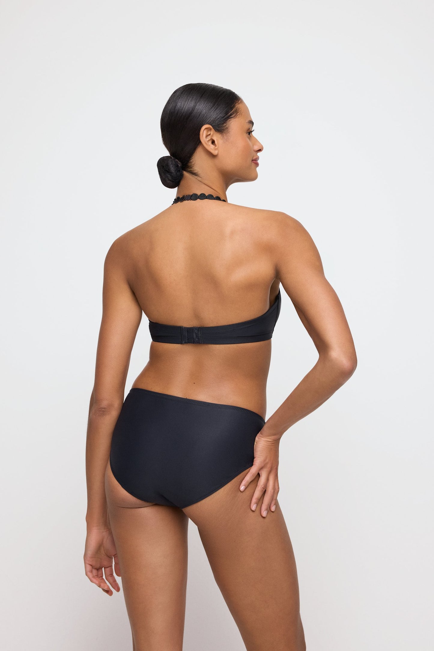 Marie Jo Tom Bralette styled on model in Charcoal