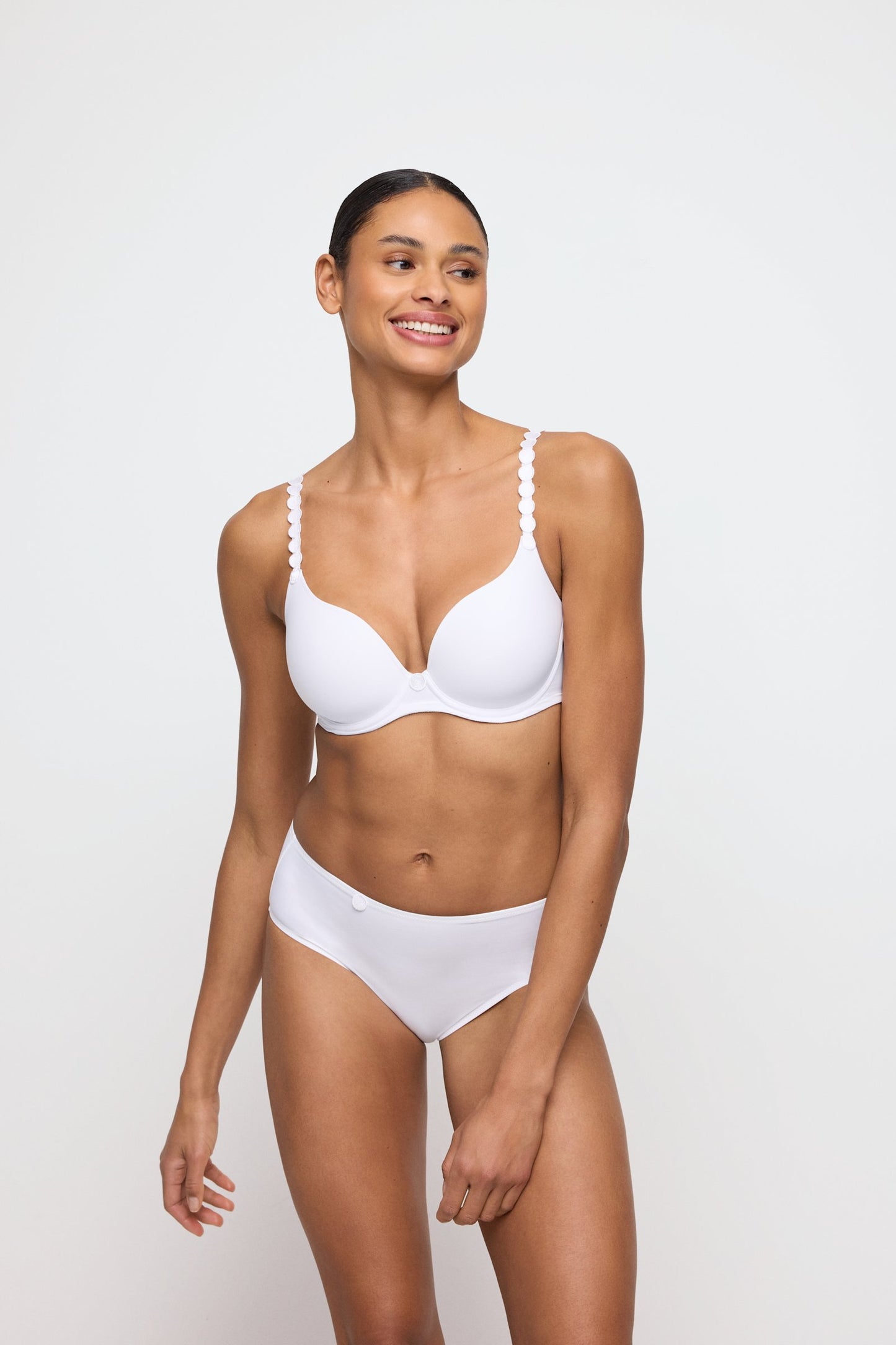 Marie Jo Tom Brief styled on model in White