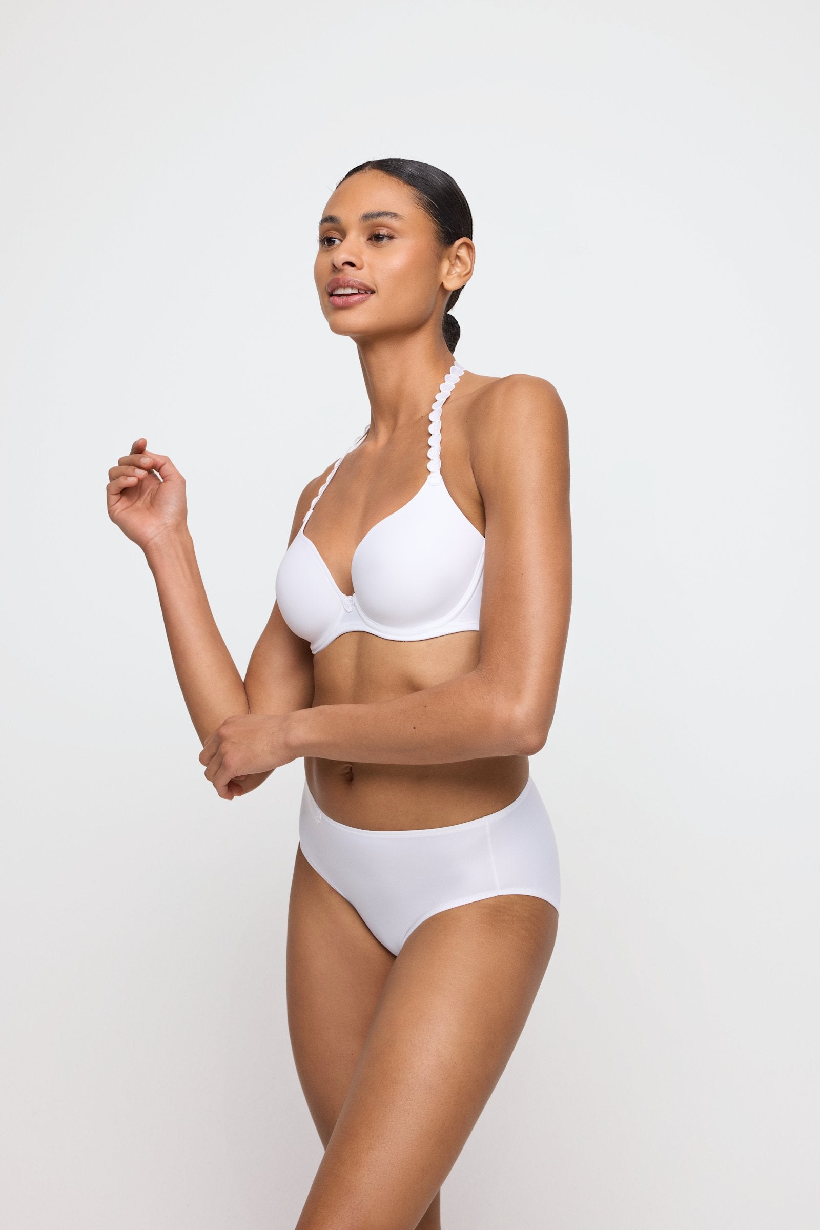 Marie Jo Tom Brief styled on model in White