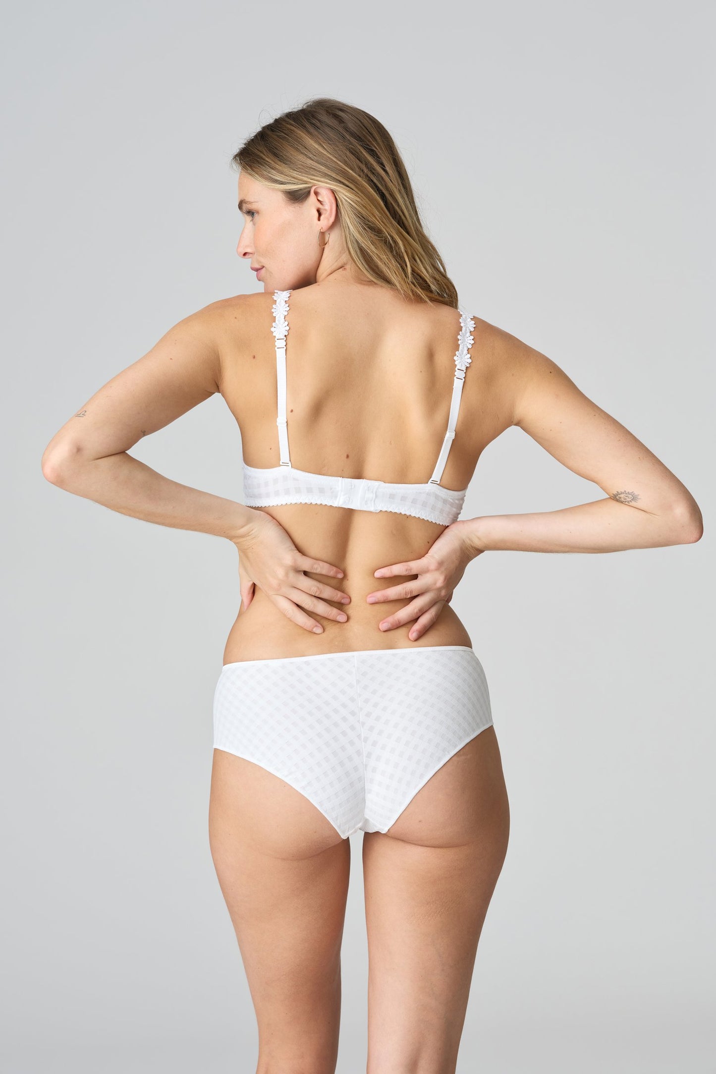 Marie Jo Avero Full Cup Bra styled on model in White