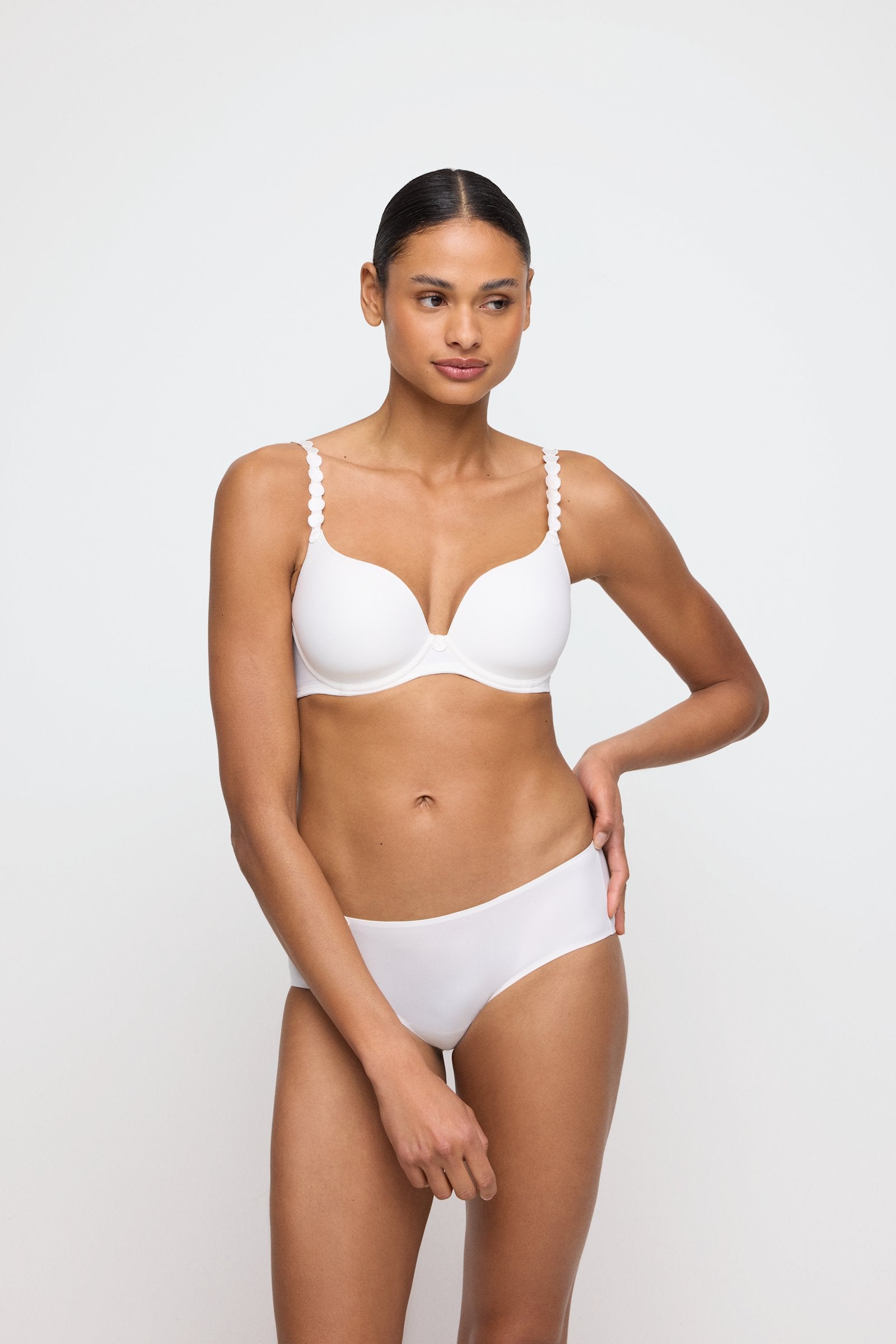 Marie Jo Tom Brief styled on model in Natural