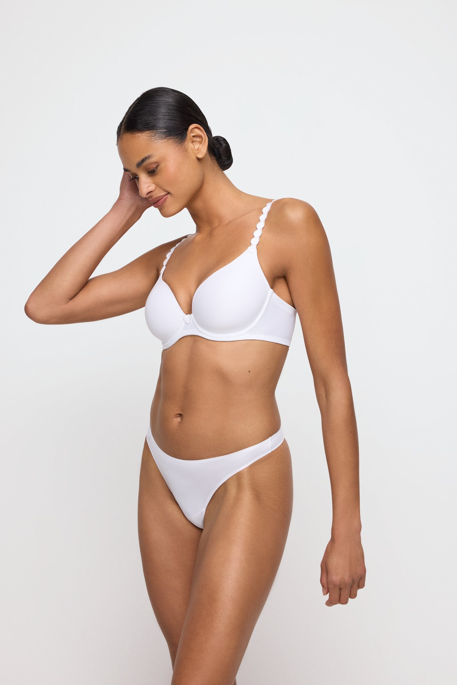 Marie Jo Tom Thong styled on model in White