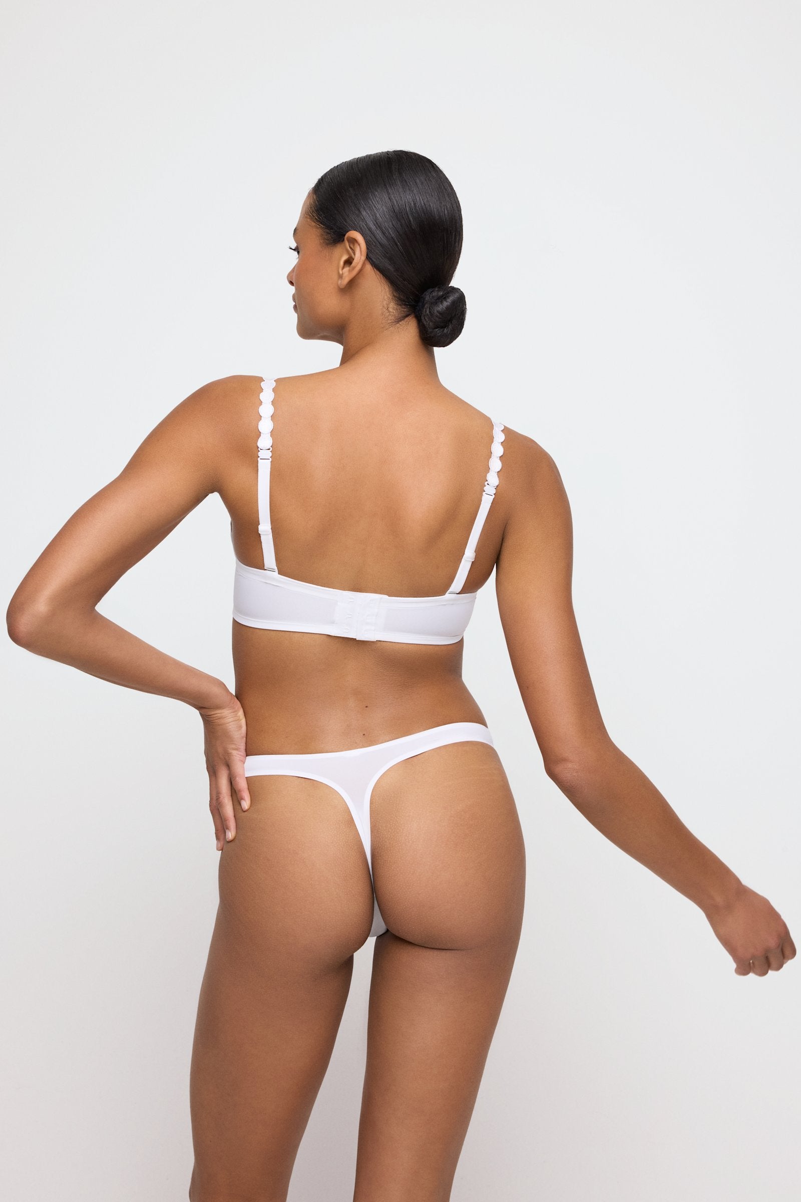 Marie Jo Tom Full Cup Bra styled on model in White
