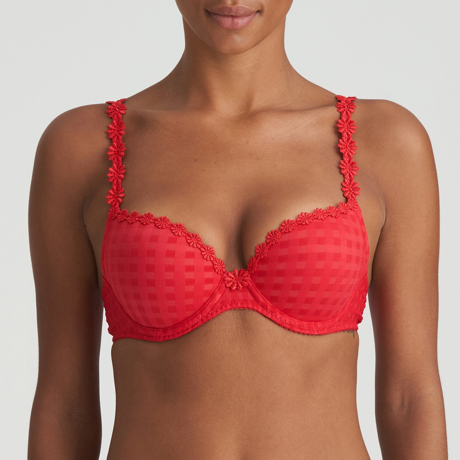 Marie Jo Avero Push-Up Bra front view in Scarlet