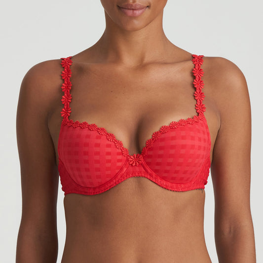 Marie Jo Avero Push-Up Bra front view in Scarlet