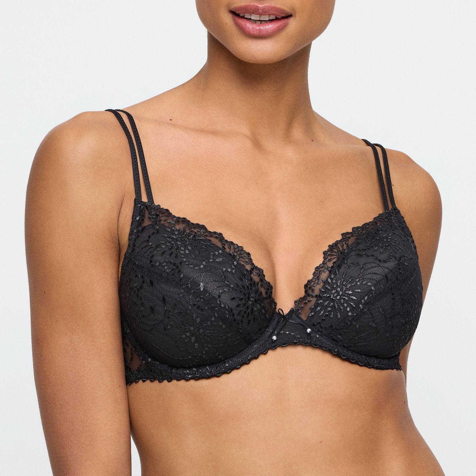 Marie Jo Jane Push-Up Bra front view in Black