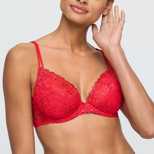 Marie Jo Jane Push-Up Bra front view in True Red