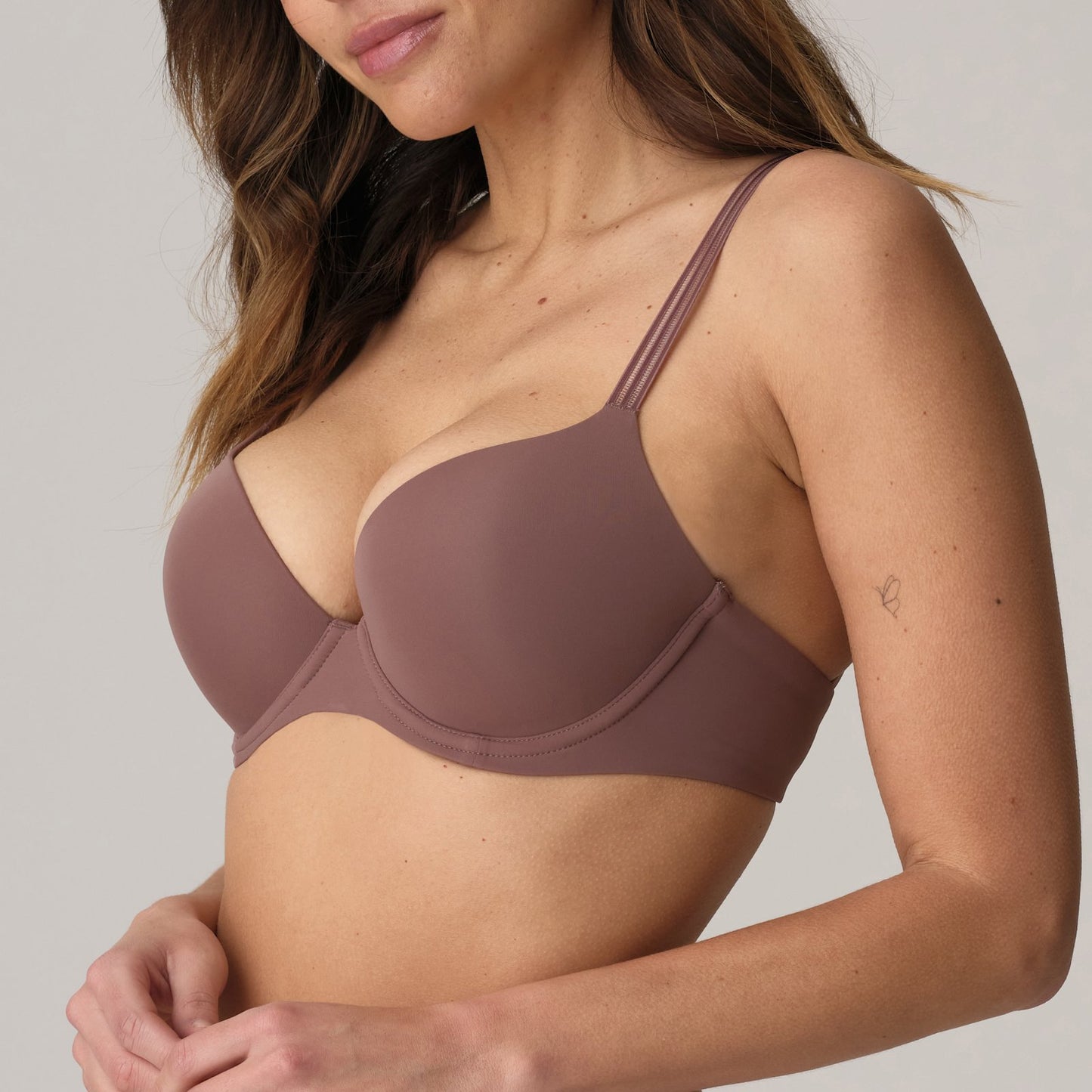 Marie Jo Louie Push-Up Bra alternate view in Satin Taupe