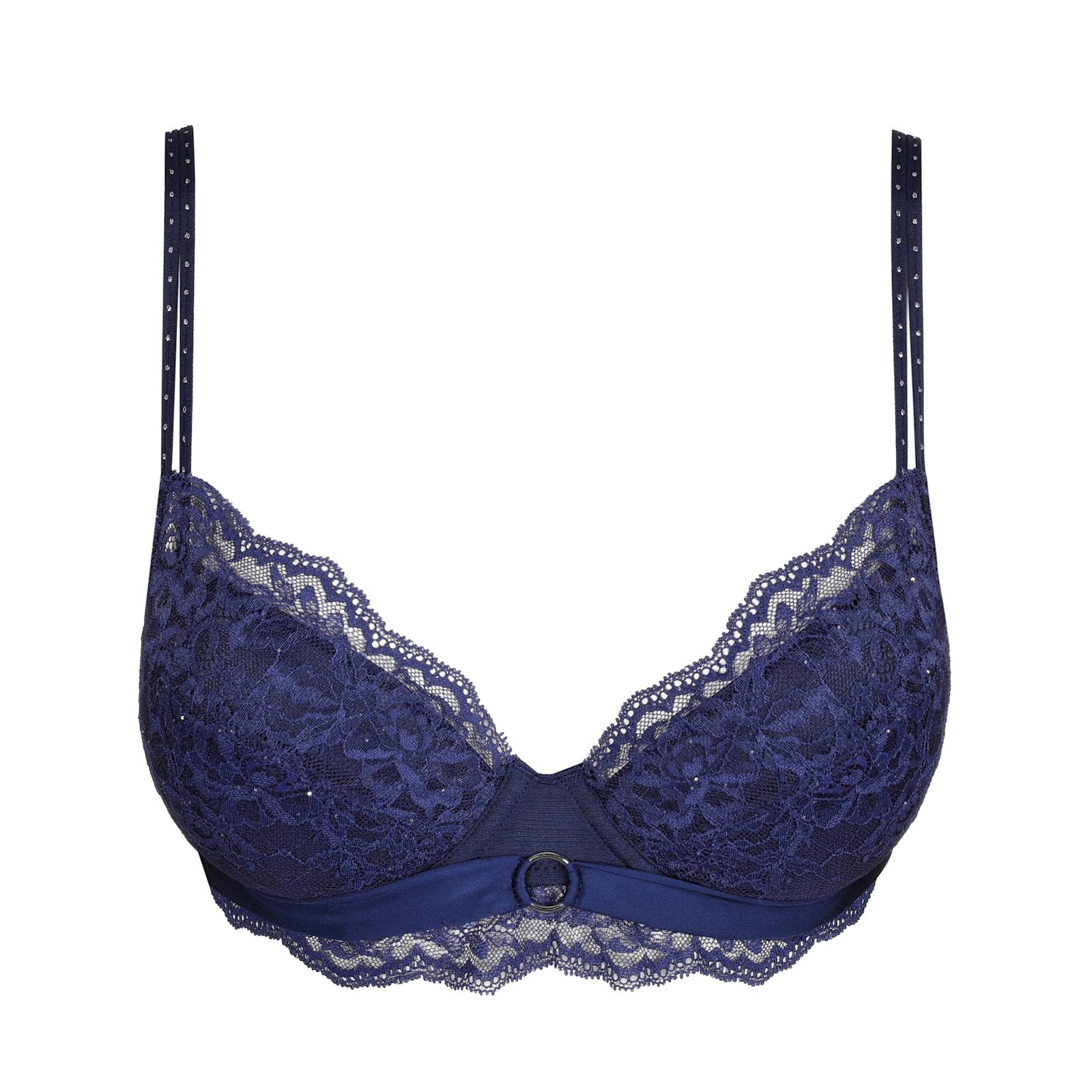 Marie Jo Musea Push-Up Bra detail view in Sapphire Blue