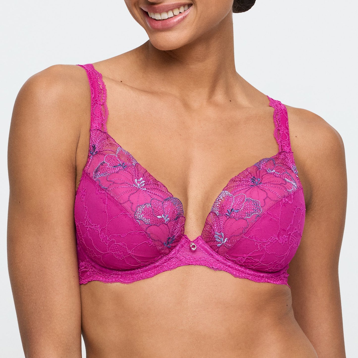Marie Jo Noemy Push-Up Bra front view in Fuchsia Fiesta