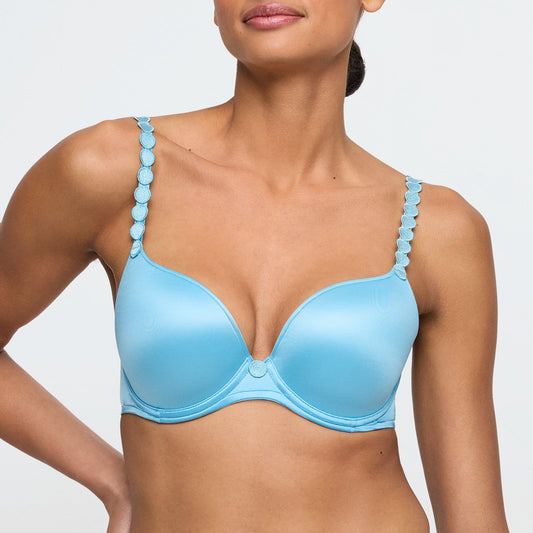 Marie Jo Tom Push-Up Bra front view in Azure Delight