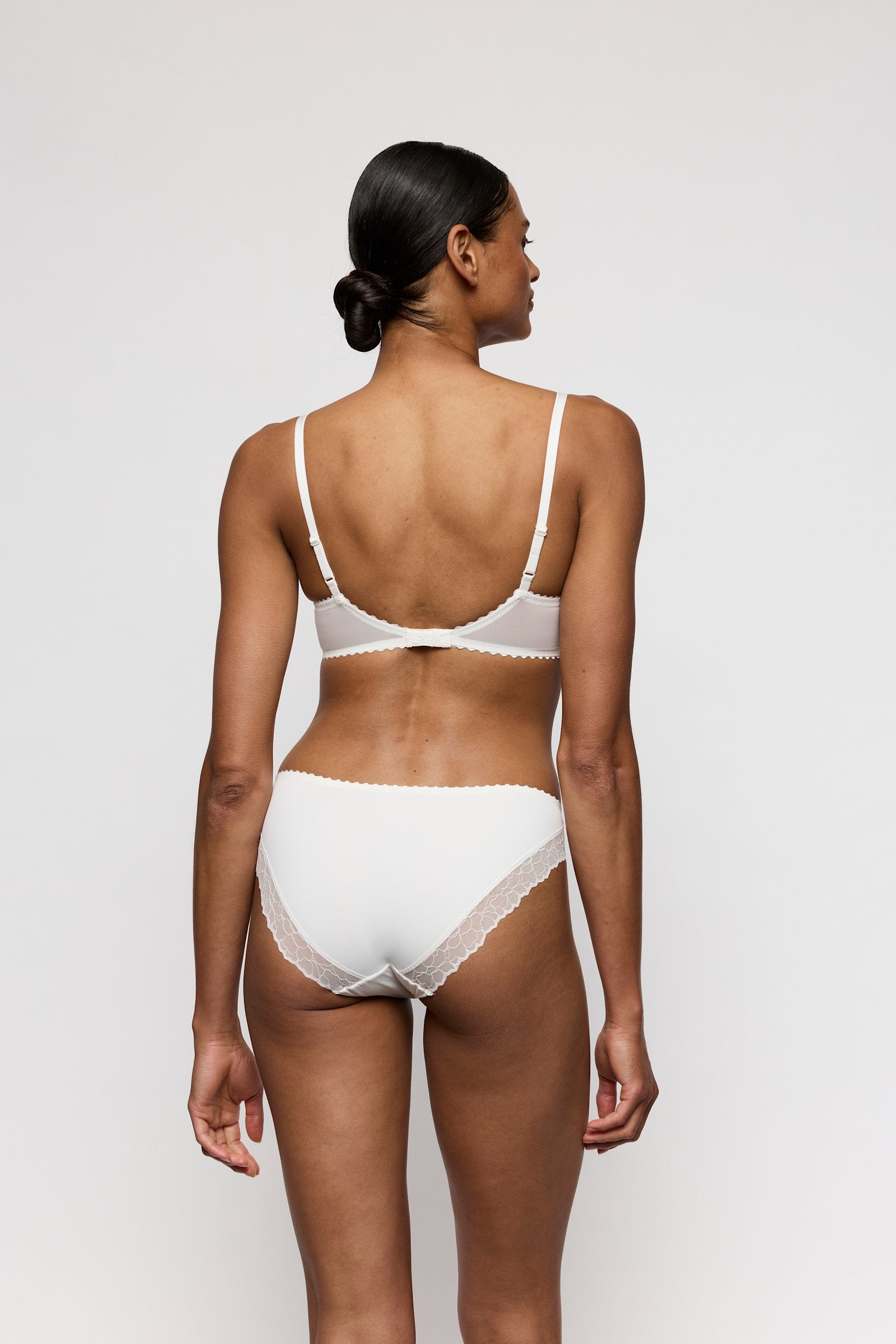 Marie Jo Azelie Push-Up Bra styled on model in Natural