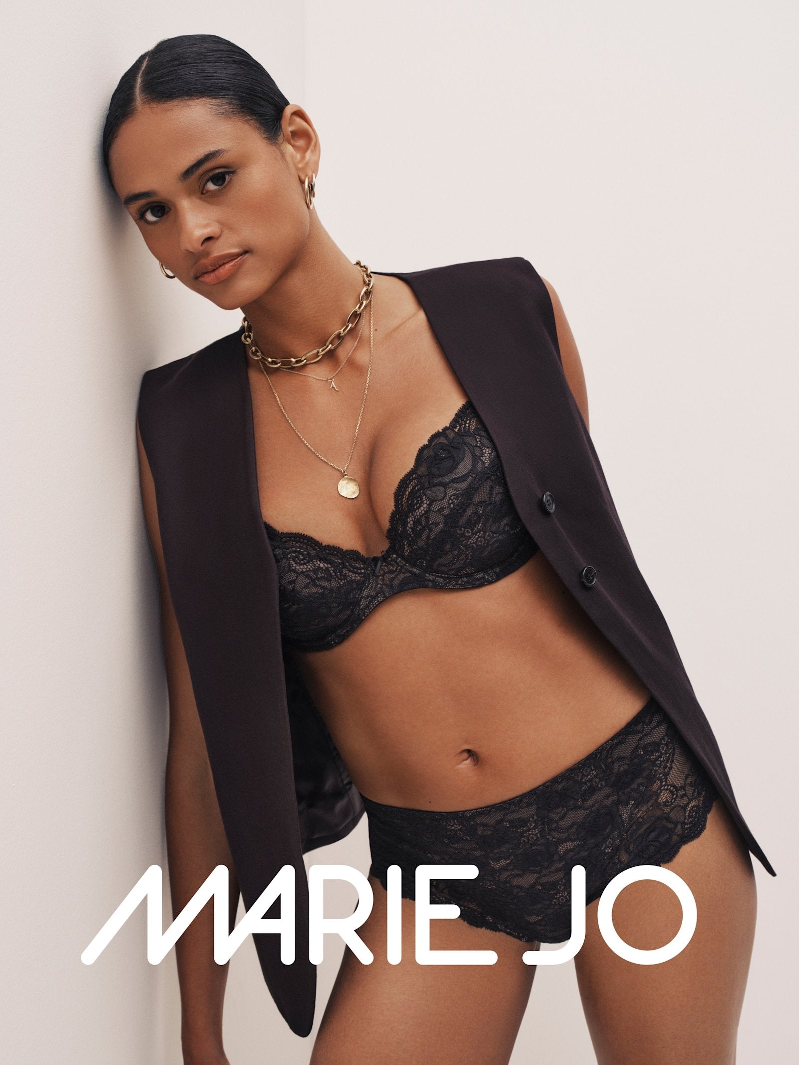Marie Jo Cyrile Full Brief styled view in Black