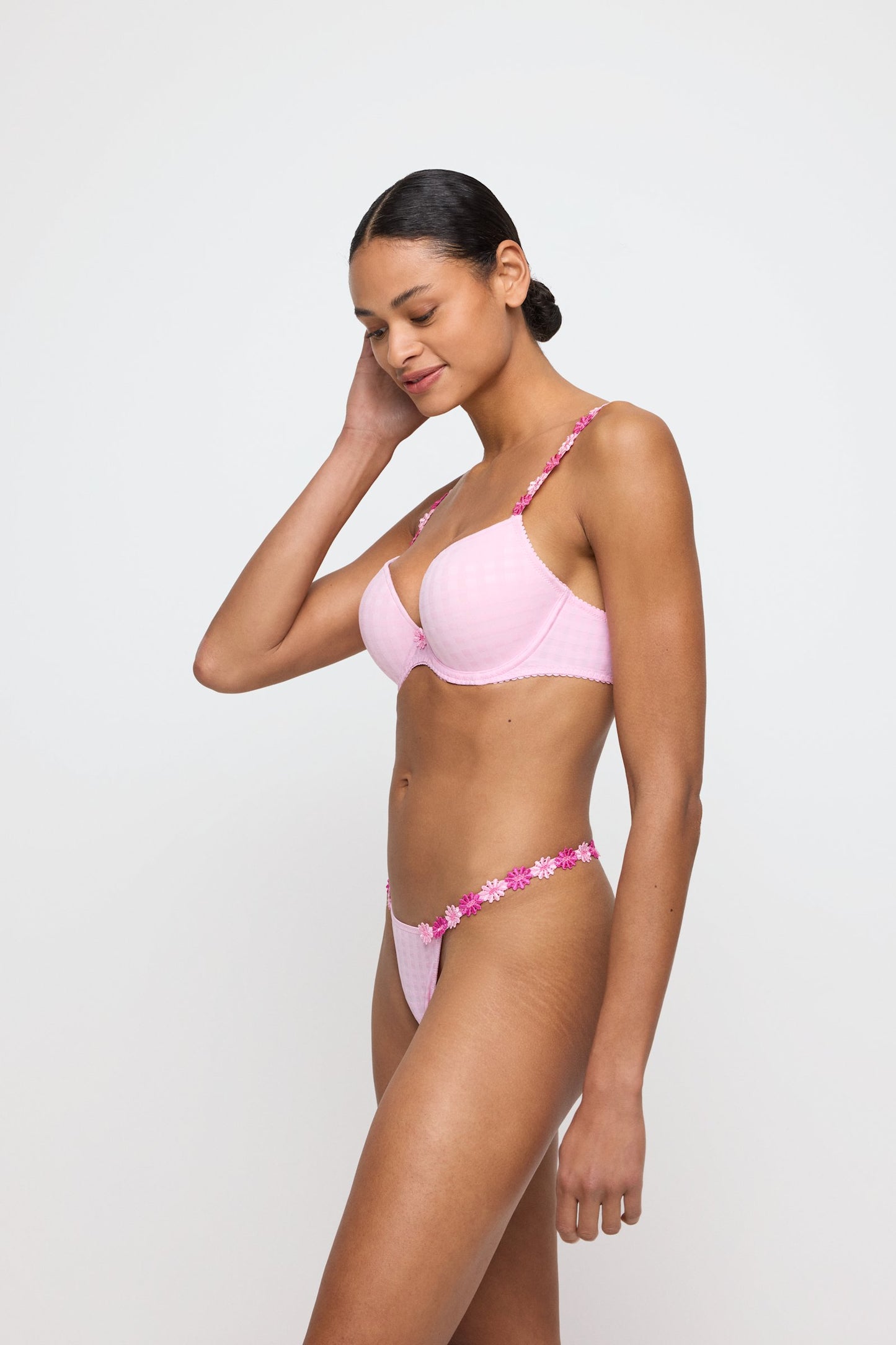 Marie Jo Avero Push-Up Bra styled on model in Lily Rose