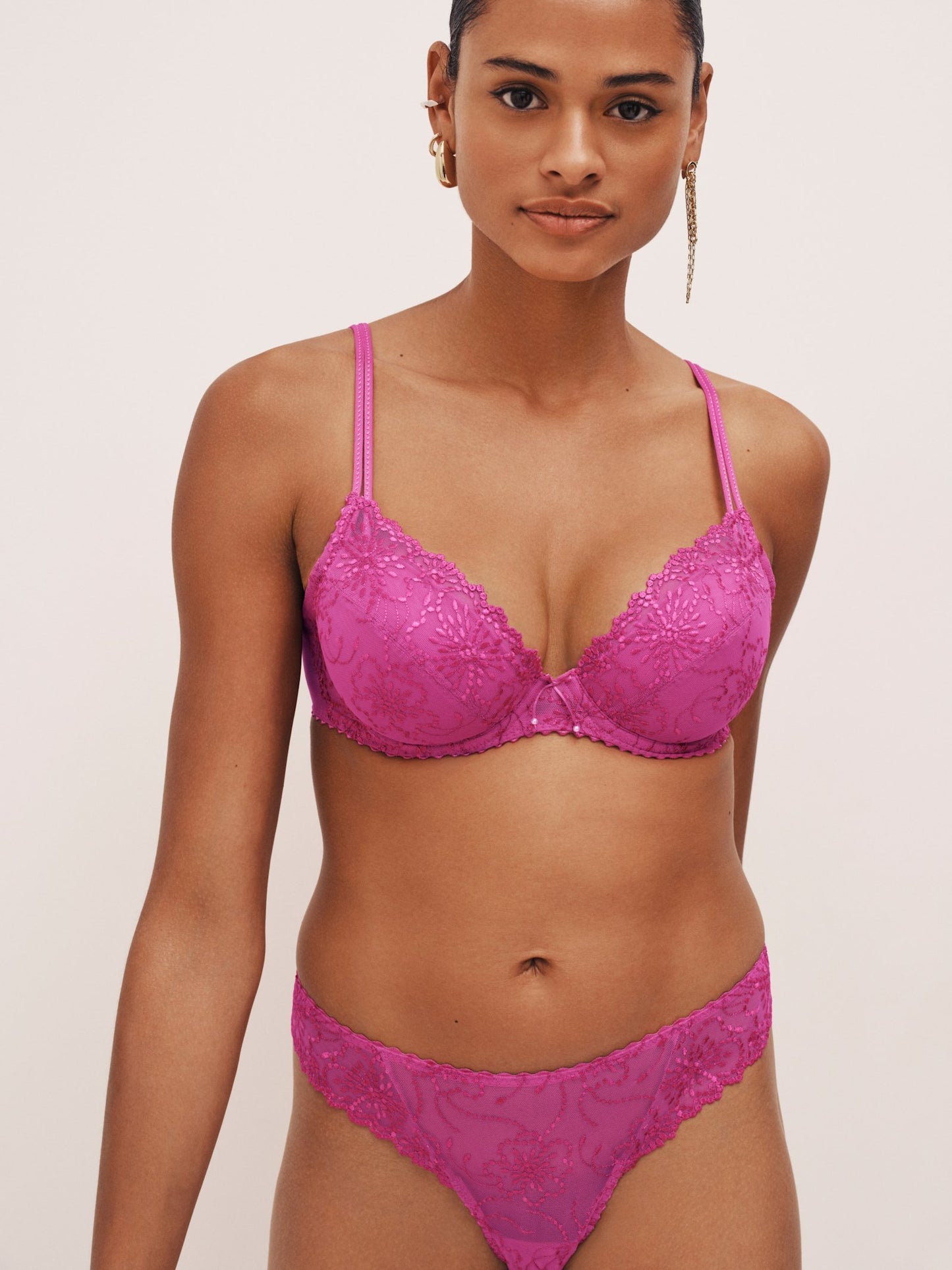 Marie Jo Jane Thong styled view in Orchid Bliss