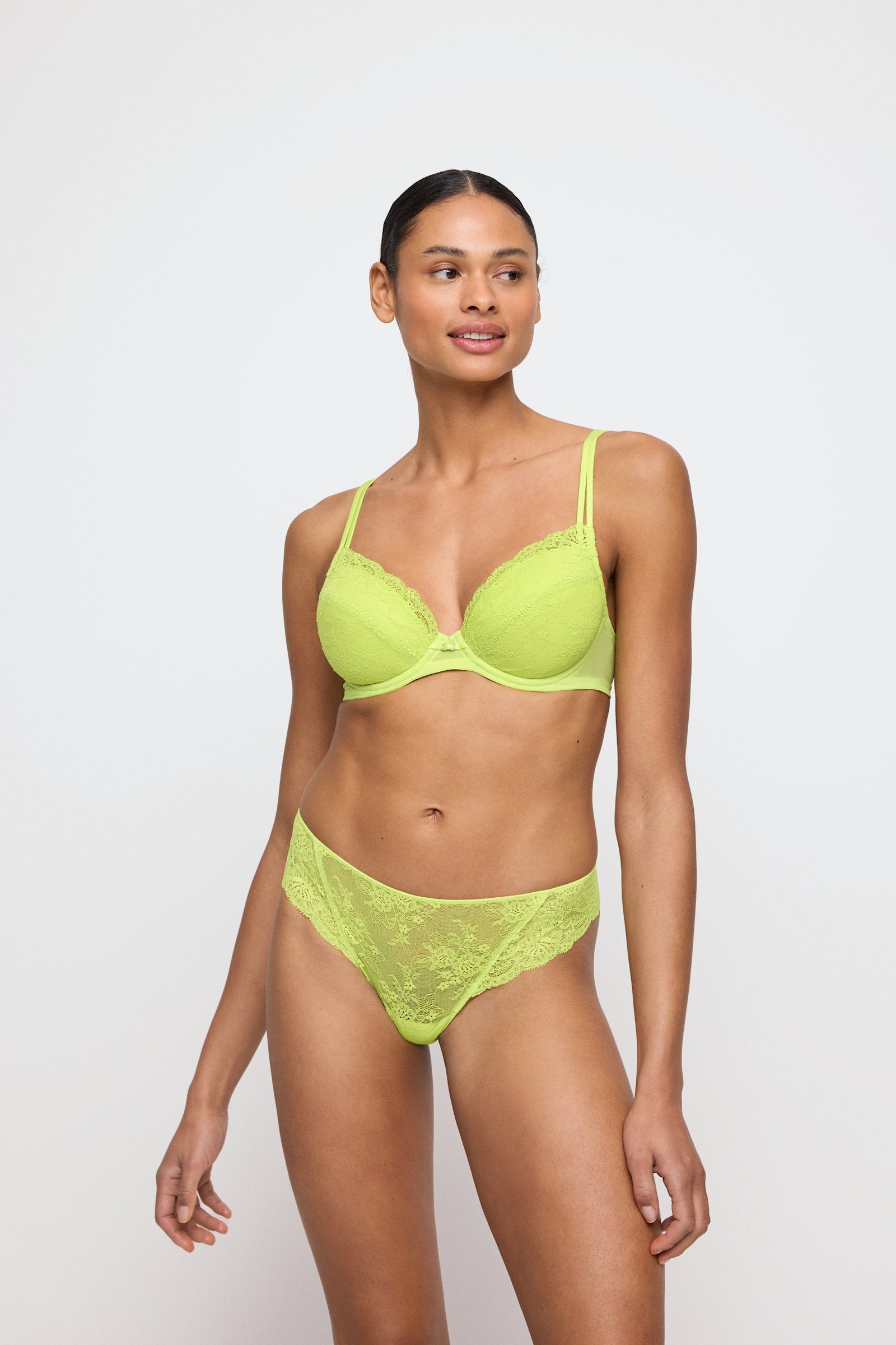 Marie Jo Melipha Thong styled on model in Wild Citrus