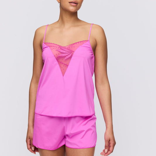 Marie Jo Etoile Pajama Set front view in Cactus Flower