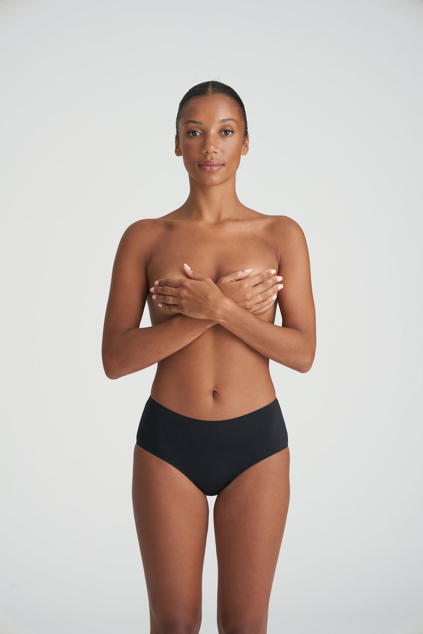 Marie Jo Color Studio Brief styled on model in Black