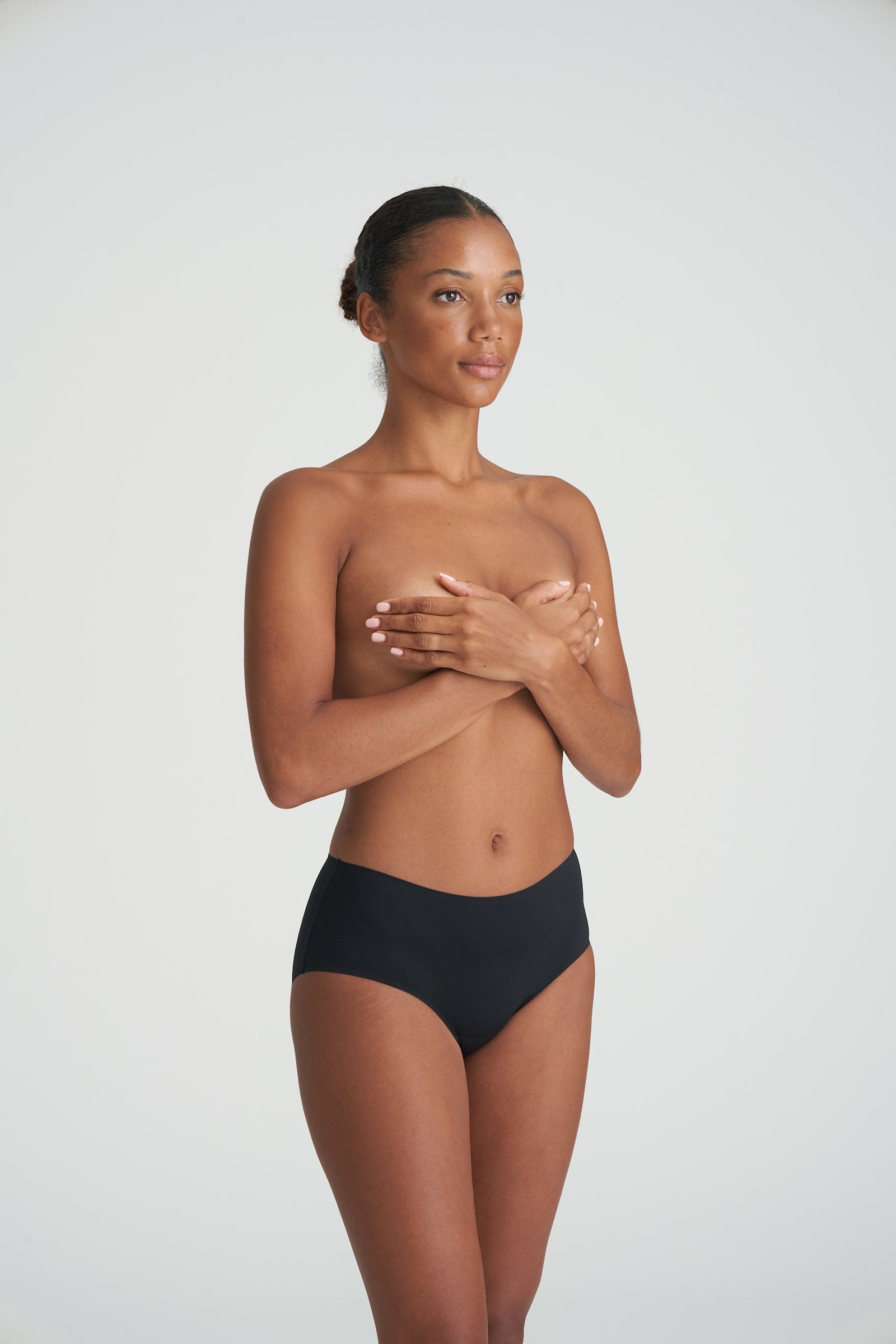 Marie Jo Color Studio Brief styled on model in Black