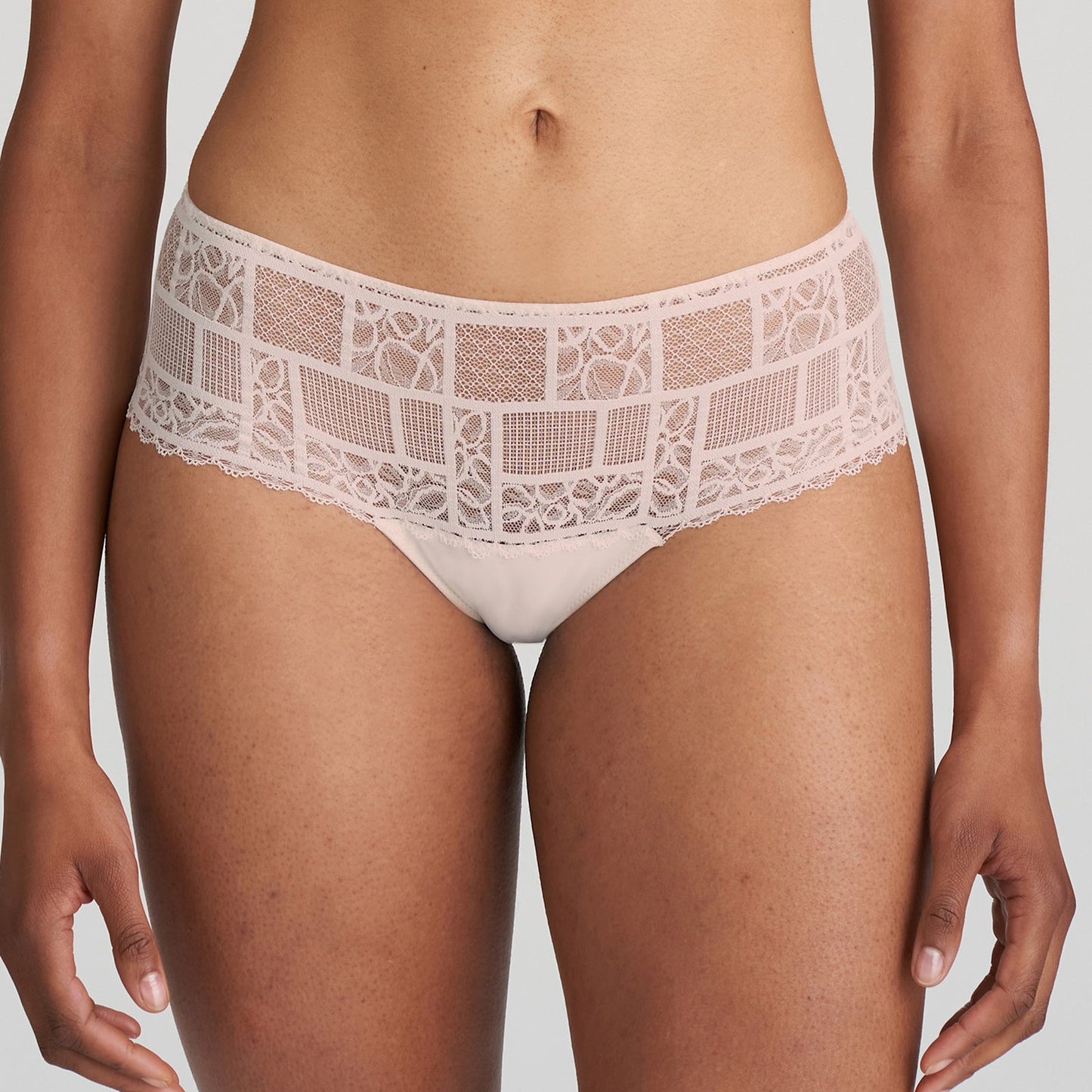 Marie Jo Jadei Hotpant front view in Glossy Pink