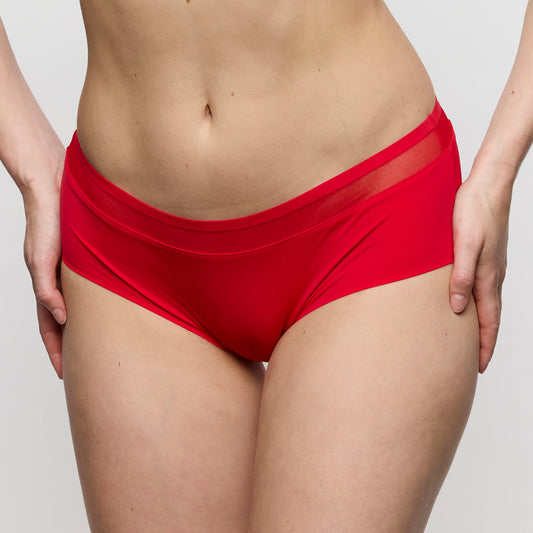 Marie Jo Louie Hotpant front view in True Red