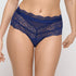 Marie Jo Musea Hotpant front view in Sapphire Blue