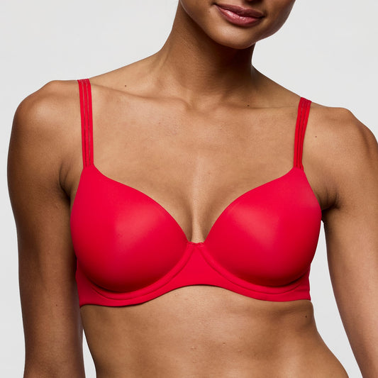 Marie Jo Louie Spacer Bra front view in True Red