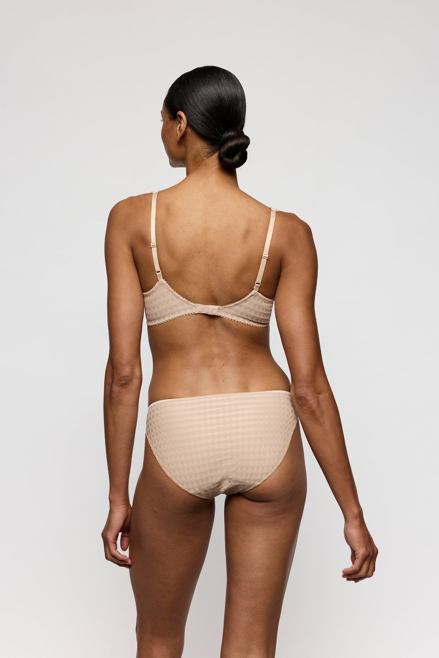 Marie Jo Avero Brief styled on model in Caffé Latte