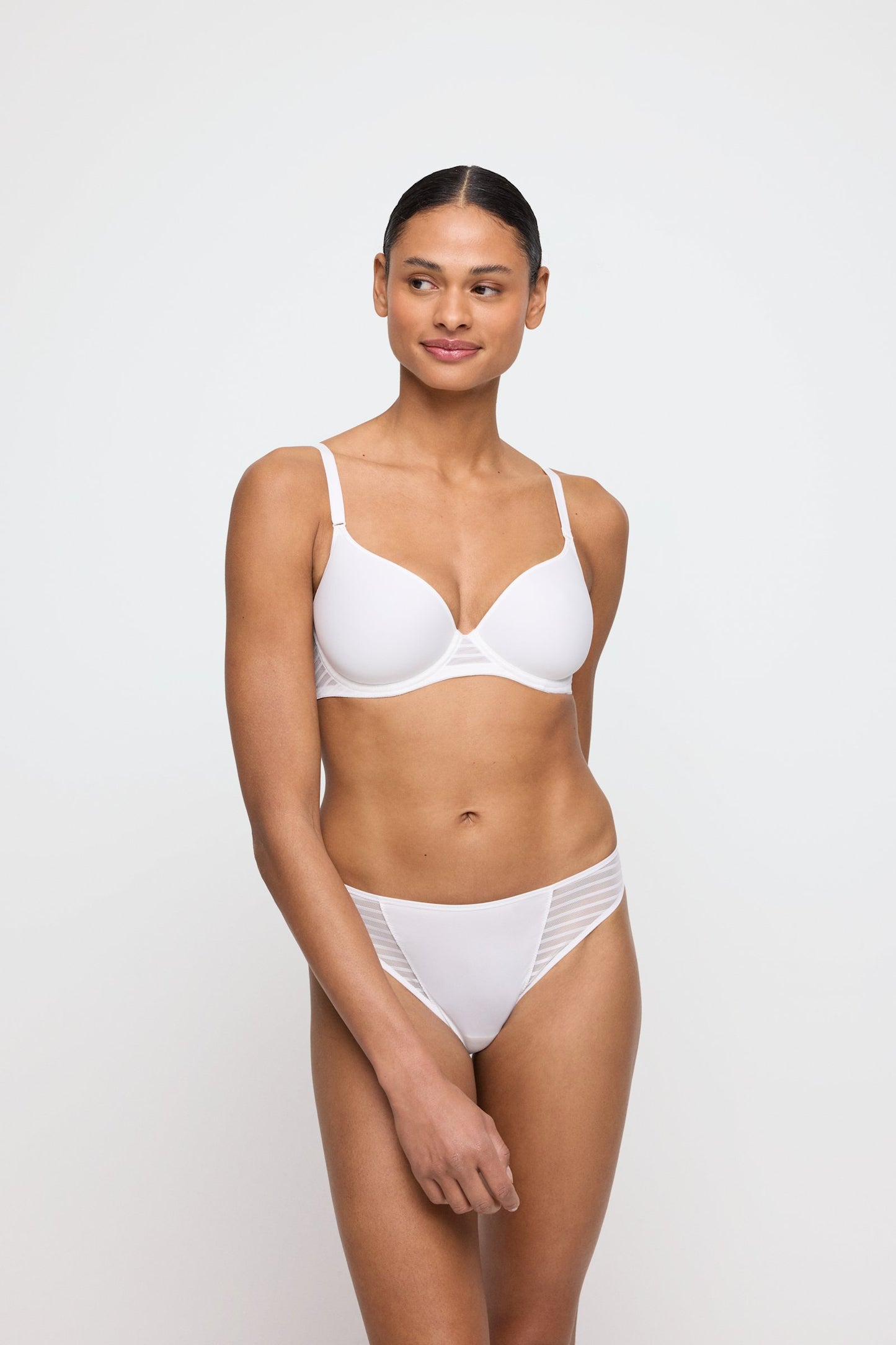 Marie Jo Basyl Rio Brief styled on model in Natural
