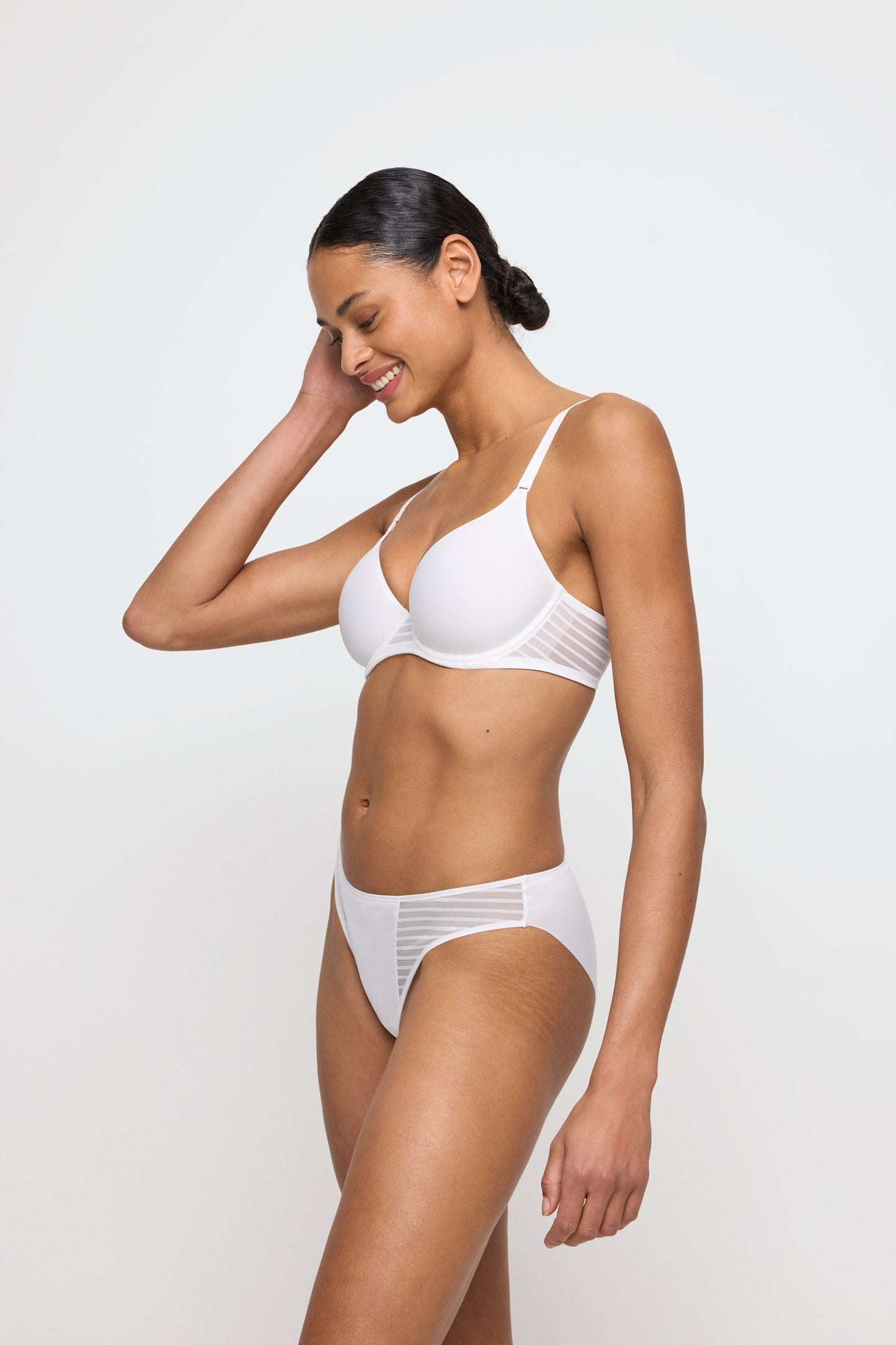 Marie Jo Basyl Rio Brief styled on model in Natural